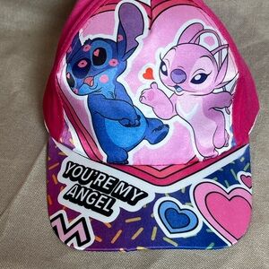 Kids Pink Valentine Cap with Cartoon Characters